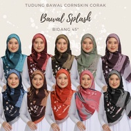 <10/20 HELAI> borong bawal splash cornskin corak bidang 45 | BAWAL CORAK | BAWAL BORONG | BAWAL CORN