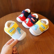 Winter fur-lined children's shoes with dinosaur-shaped whistle GX07
