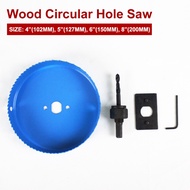 66 Happy Tool 4 (102mm), 5 (127mm), 6 (150mm), 8 (200mm) Wood Circular Hole Saw For PVC & Wood