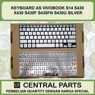 Asus VivoBook S14 S430 X430 S430F S430FN S430U X430F Silver Keyboard