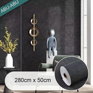 50CM*280CM Wallpaper Stiker Dinding 3D Polos Walpaper Linen Roll Dekorasi Kamar Pria Wall Kamar Tidur Aesthetic Ruang Tamu Dekorasi Dinding