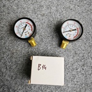 B14 Car and Motorcycle Tire Pump Pressure Gauge - 14mm Threaded Pin - High Quality 12kg / 180Lbs Sca