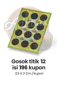 Gosok Gosok Bom Bergambar isi 200 kupon zonkbom zonk tengkorak