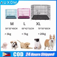 Heavy Duty Enlarge XL Dog Cage with Poop Tray Pet Collapsible Cage Foldable Pet Cage