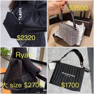 Alexander wang shoulder bag 腋下包 Ryan 大 size 閃鑽 $1700-$3500  (價錢及size 看相片)