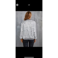 SHEIN 1989 Sequin Bomber Jacket