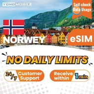 [Yoho] Norwey eSIM No Daily Limit 3GB 5GB 10GB 30 Days Yoho Mobile Official Store
