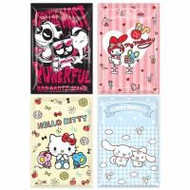 KIAN-DA สมุดเย็บลวดตัด 9 Sanrio คละลาย (แพ็ก 4 เล่ม) (377807-690082010)