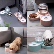 Pet Feeder Auto Feeder Cat Dog Food Water Feeder Dry Food Wet Food Kibble Stainless Steel Removable