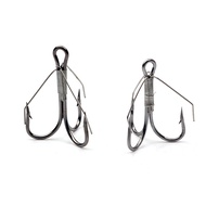 6pcs/box Weedless Treble Hook with Wire Weed Guard Replacement Fishing Hook High Carbon Steel Bass h