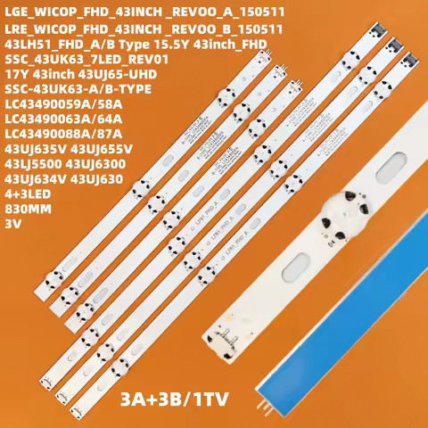 NEW LED Backlight Strip For 43LF510V 43LF5100 43LH590 43LH510V 43LH520V 43LH51_FHD_A/B 43LH570V 43LH
