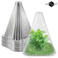 [SNNY] 12Pcs Garden Cloches Plant Covers Transparent Breathable Easy to Install Flower Plant Protectors Garden Supplies
