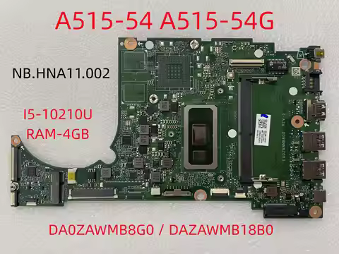 DA0ZAWMB8G0 NB.HNA11.002 For ACER Aspire 5 A515-54 motherboard with i5-10210u RAM-4GB UMA