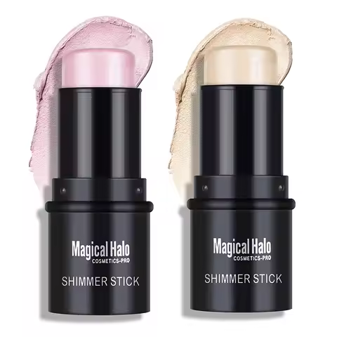 2 Colors Highlight For Face Cosmetic Face Brighten Highlighter Stick Face Contour Bronzer Shimmer Il