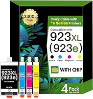 923XL 923e 923 8130e Ink Cartridges Combo Pack: Replacement for HP 923 Ink Cartridges for Printers O