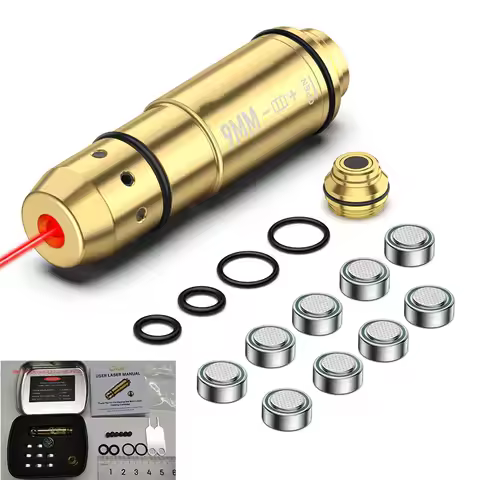 9mm Cartridge with 9 Batteries For Dry Fire Training Back Cap Rubber Plugs Spare O-Rings Accessories