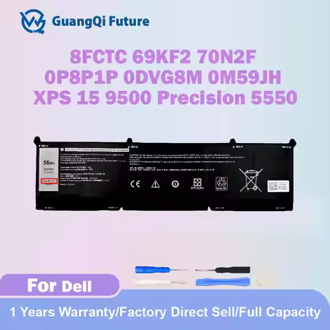 8FCTC NEW Battery Compatible with Dell XPS 15 9500 Precision 5550 Alienware M15 R3 R4 M17 R3 R4 Seri