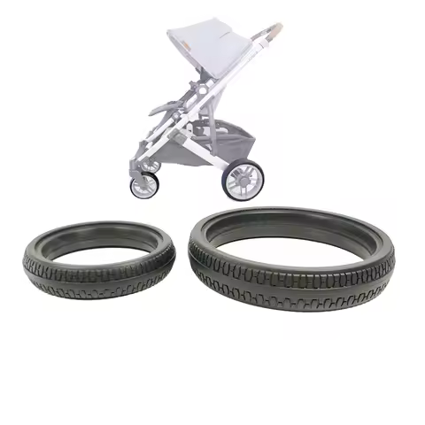Buggy Wheel Tire For Uppababy Cruz V2 Front Or Rear PU Tyre Cover DIY Baby Stroller Replace Accessor