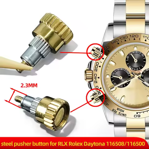 steel pusher button for RLX Rolex Daytona 116508/116500 Automatic Chronograph watch parts tools Watc