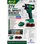 HITZ POWER TOOLS 21V 1/2" 400Nm BL IMPACT WRENCH