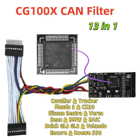 CG100 CG100X CAN Filter Universal 13 in1 for Chevrolet Onix Benz BMW Mazda Nissan Mileage odometer K