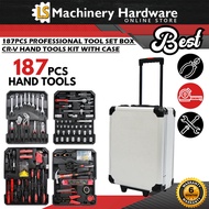 Best 187pcs Professional Tool Set Box CR-V Hand Tools Kit with Case