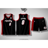 NEW  RIPCITY 01 DAMIAN LILLARD JERSEY FREE CUSTOMIZE OF NAME AND NUMBER ONLY Full Sublimation High Q