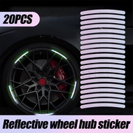Wheel Hub Sticker for Car Motorcycle Bike / Night Reflective Warning Stickers To Improve Driving Safety / Automobile Exterior Accessories / Universal Waterproof Car Stickers
