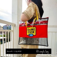 A3 transparent bag - lesing bag - A3 size bag - jumbo mica bag
