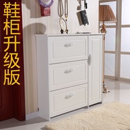 Slim shoe paint dump simple modern IKEA Shoe cabinet-style ivory white hallway Shoe cabinet Hall cab