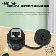 AIPING RJ45  Connector, IP68 Waterproof Shielded Cat6A RJ45  Connector, Ethernet Bridge Joint Circul