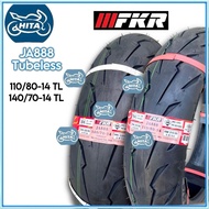 FKR JA888 110/80-14 140/70-14 NVX155 Tayar Tubeless Best Quality Tyre Baik