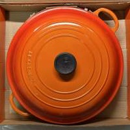 全新 Le Creuset淺底琺瑯鑄鐵鍋連蓋 30cm...