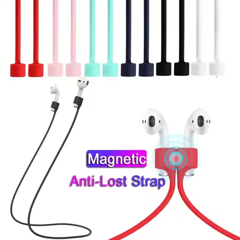 Fone De Ouvido Silicone Anti Lost Magnetic Rope Earphones for Apple Airpods 3 2 1 Air Pods Pro 2 Pro