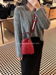 🎀Brand New Free Shipping💙Coach 迷你水桶包｜Color 紅色💙配件全齊適合送禮 嚴格檢測貨品絕對完美 自用 禮物 送朋友