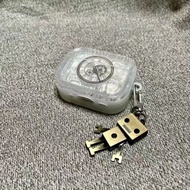 Mechanical Gear Pattern Airpods Pro2 Case AirPods 4 Shockproof TPU Cover with Robot Pendant For Appl