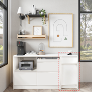 SB Design Square KUCHE ตู้ถังขยะ ขนาด 45 ซม. รุ่น Purin (บานเปิดขวา) สีขาว (45x40x85 ซม.)