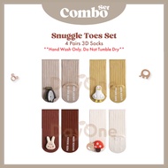 Day One【0-24M】Cotton Newborn 3D Sock Anti Slip Toddler Newborn Footwear Elastic Waist Tights Pant St