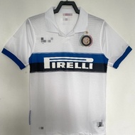 Retro  09-10 Inter Milan away football short sleeved jersey