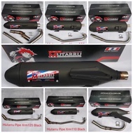 MUTARRU MUFFLER POWER PIPE V3 BLACK MIO AEROX NMAX XRM110 XRM125 RAIDER150 MIO GT GT125 MIO125 M3