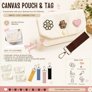 Customized Canvas Pouch with Tag - The Purrr-sonality Pouch