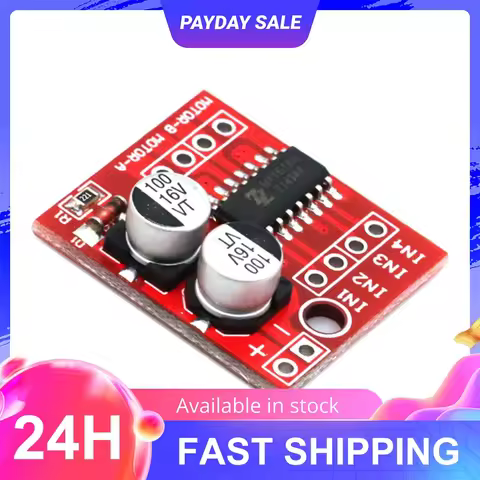 L298N 2-Way DC Motor Driver Module DC 2V-10V 1.5A DC Motor Driver Module Dual H-Bridge Stepper Motor