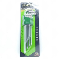 Veloz TORX TORX Premium/ L-Shaped Star Wrench Set 9 Pcs TORX TORX Chrome Vanadium Steel Extra Long