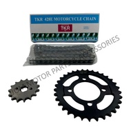 【TKR】428 (BLACK) HONDA EX5/DREAM/WAVE100 Motorcycle Sprocket & Chain Set