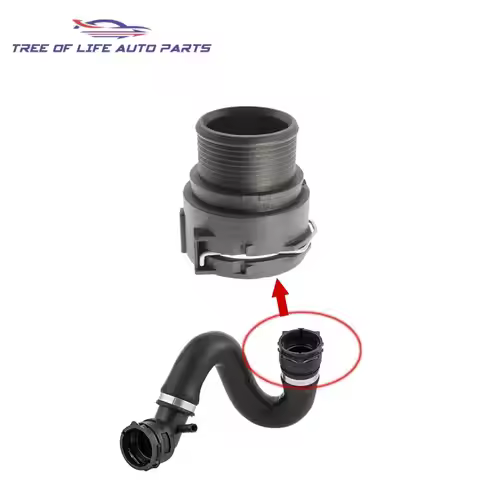 Engine Coolant Hose Connector Flange For Audi A8 Quattro 4.2L 2004-2008 Q7 2007-2015 VW CC Tiguan To