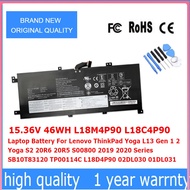 L18M4P90L18C4P90 L18D4P90 Battery For Lenovo ThinkPad Yoga L13 Gen 1 2 Yoga S2 2019 2020 SB10T83120 