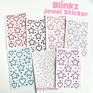 Blinkz Jewel Sticker Love Star Deco 3D Pearl Sticker Gemstone Color Makeup Face Makeup