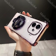 เคส Z9 5G IQOO เคส Z9X IQOO Z9แหวนเทอร์โบสำหรับโทรศัพท์เคสซิลิโคนแบบนิ่มกันกระแทกและมีขาตั้ง