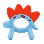 Nuby 童趣動物矽膠固齒器  3個月以上  恐龍  1個