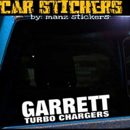 Garrett turbo chargers car stickers perf